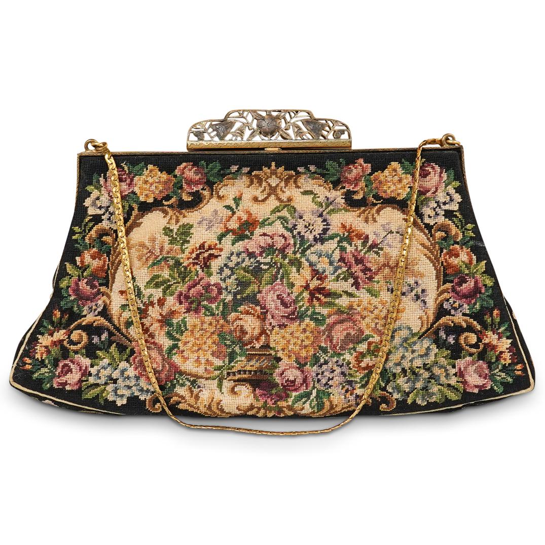 Antique Needlepoint Purse (1 of 3)