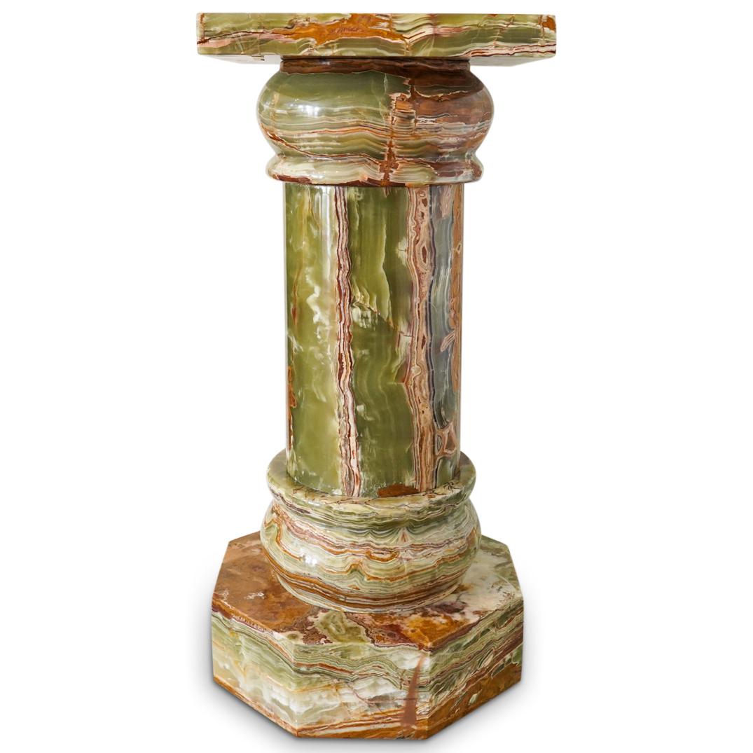 Large Onyx Column Pedestal (1 of 5)