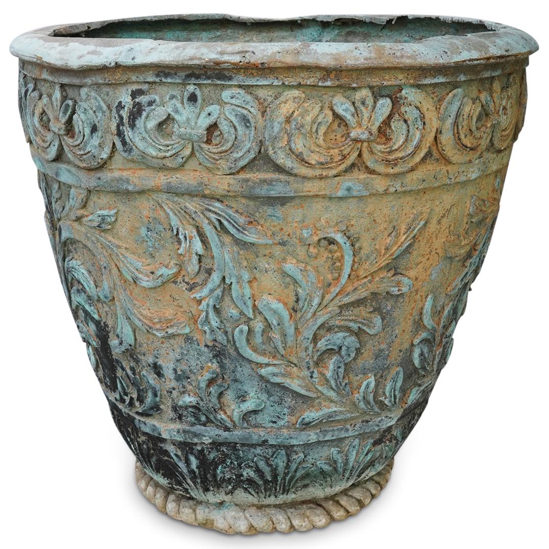 Ornate Italian Cast Metal Planter (1 of 4)