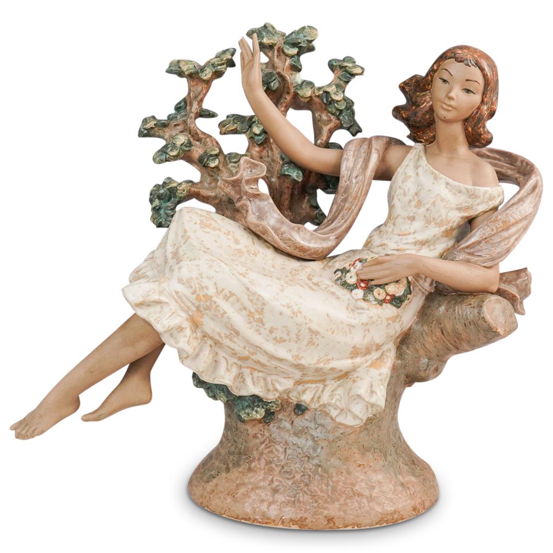 Large Lladro "Reclining Young Girl" Figurine (1 of 5)