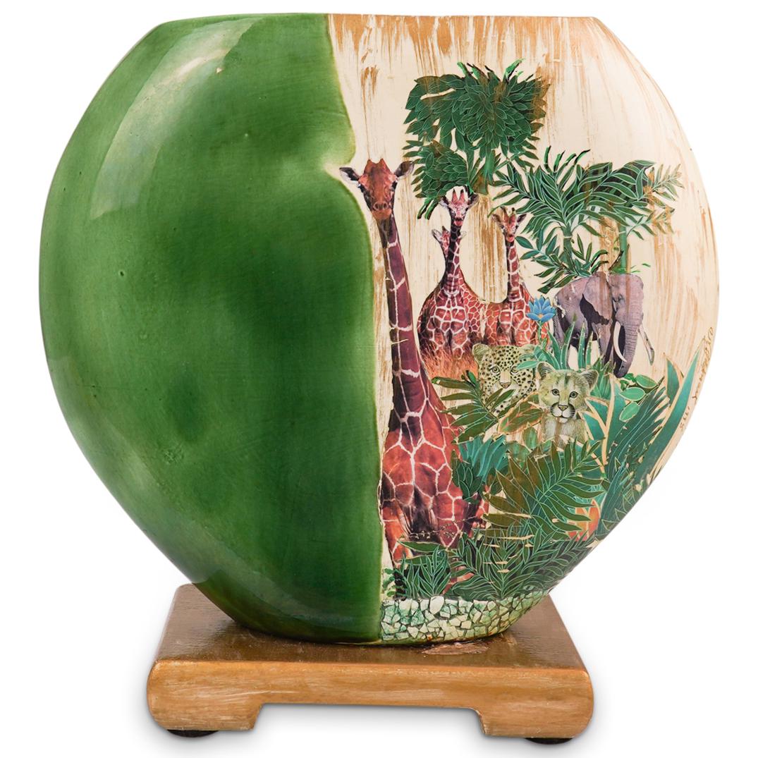 Ceramic Safari Animal Vase (1 of 5)