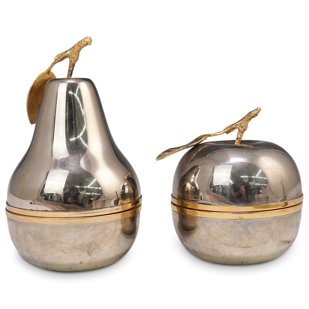 Vintage Italian Silver Plated Fruit Trinket Boxes (1 of 3)