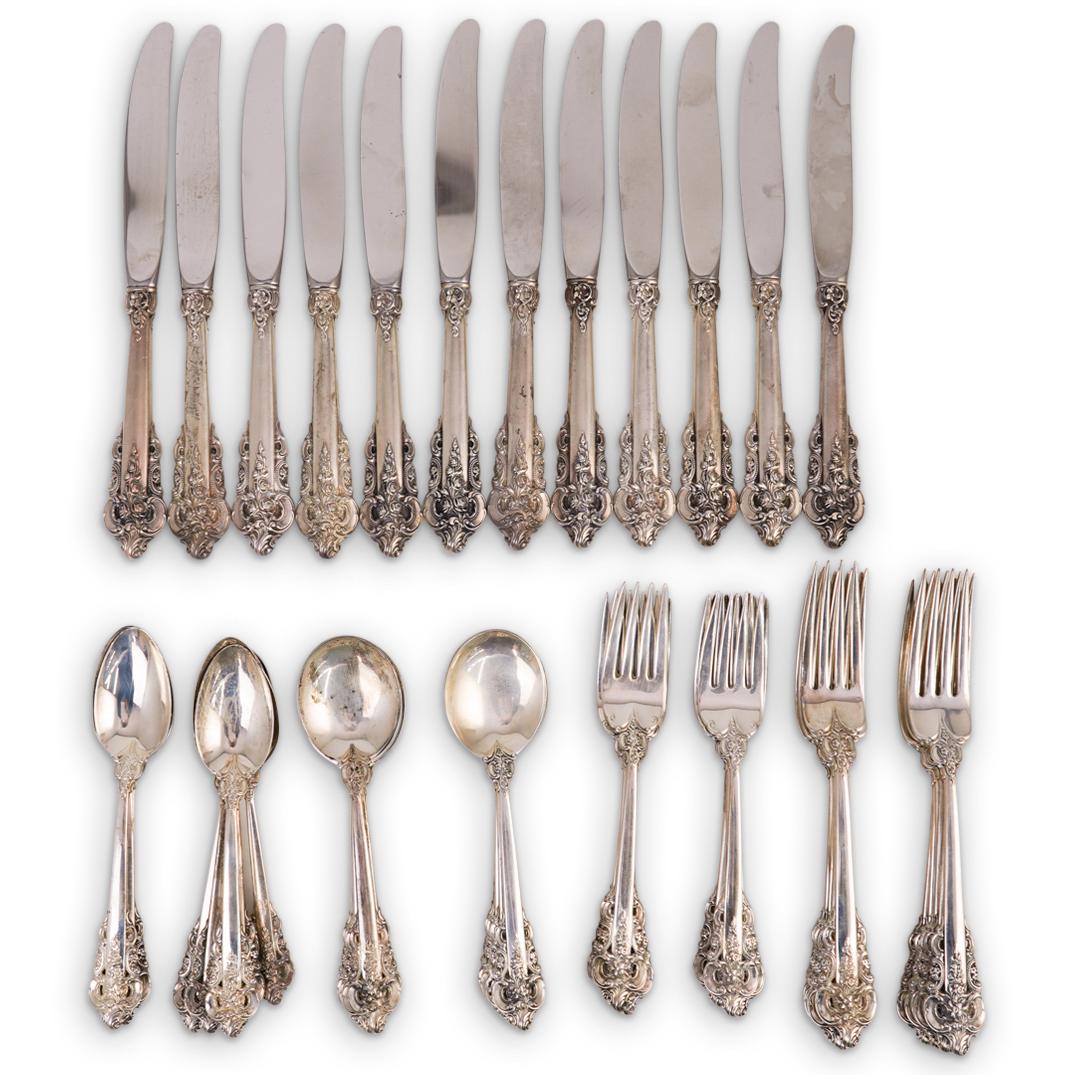 (57 Pc) Sterling Wallace "Grand Baroque" Flatware Set (1 of 5)