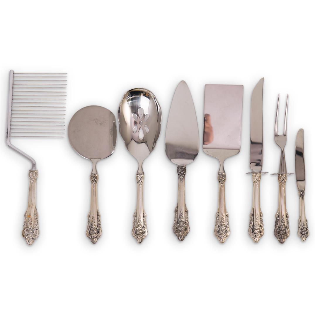 ( 8 Pc) Wallace "Grand Baroque" Serving Flatware (1 of 6)