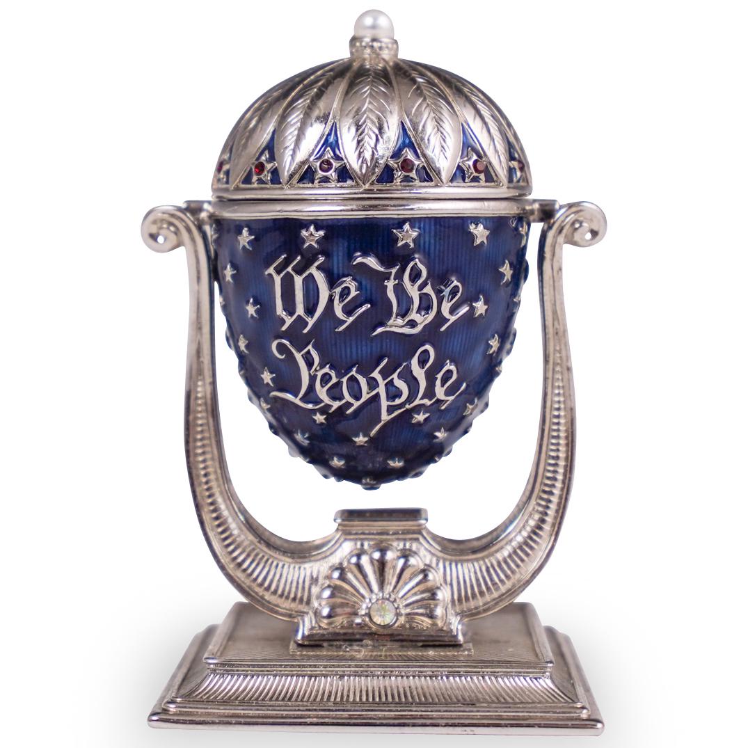 Edgar Berebi "We The People" Trinket Box Egg (1 of 8)
