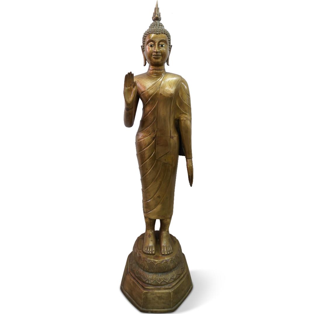 Thai Bronze Standing Buddha (1 of 6)