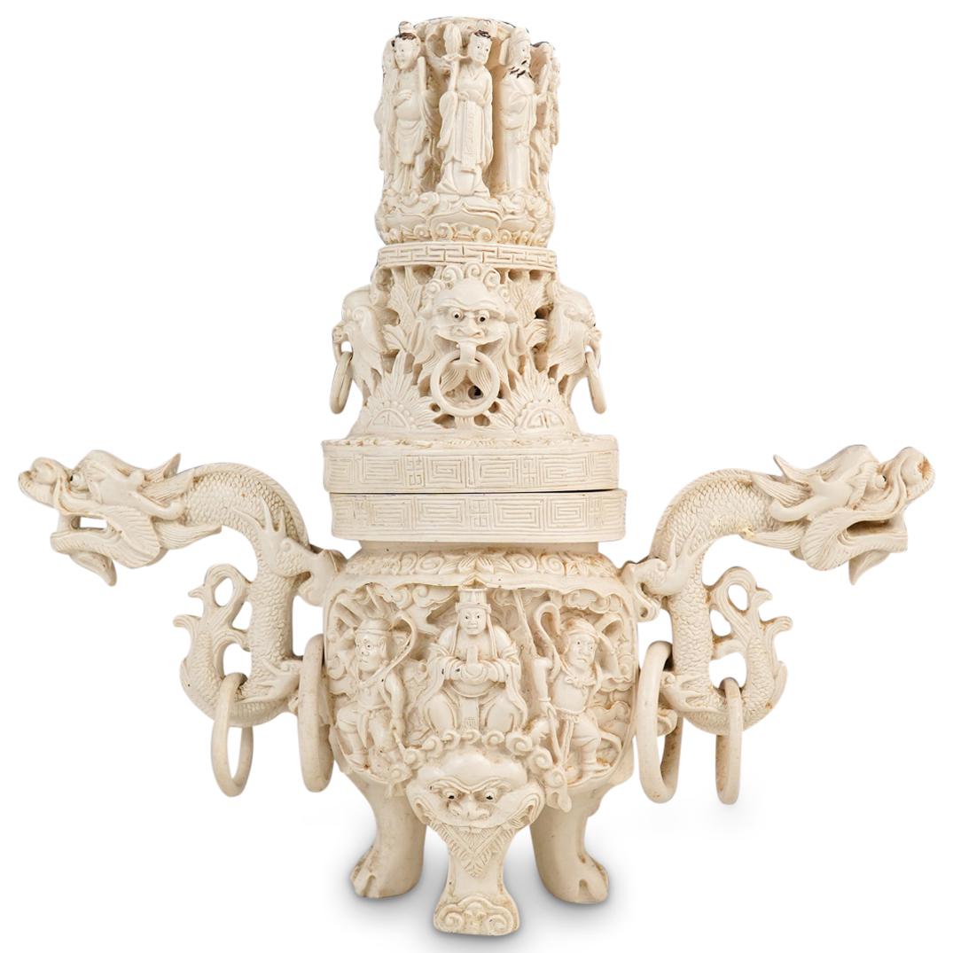 Vintage Chinese Resin Incense Burner (1 of 8)