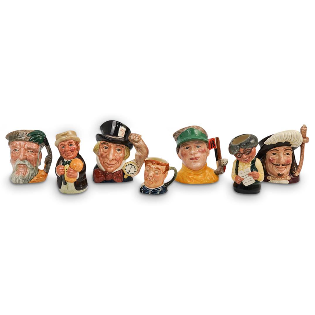 (7 Pc) Royal Doulton Porcelain Toby Jugs (1 of 7)