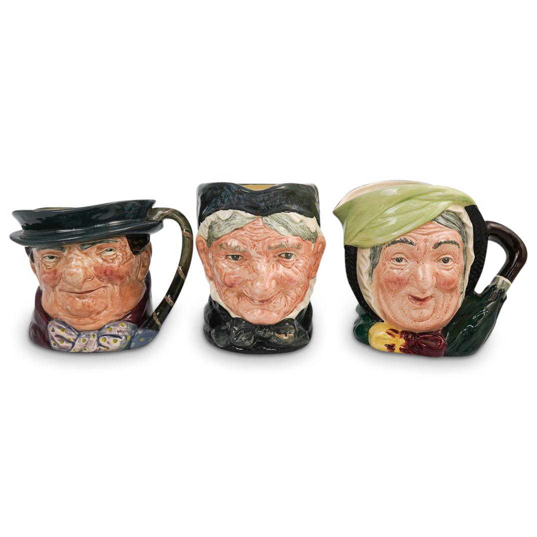 (3 Pc) Royal Doulton Porcelain Toby Jugs (1 of 5)