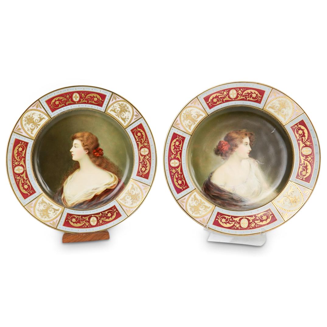 Pair Of Pirkenhammer Porcelain Plates (1 of 4)