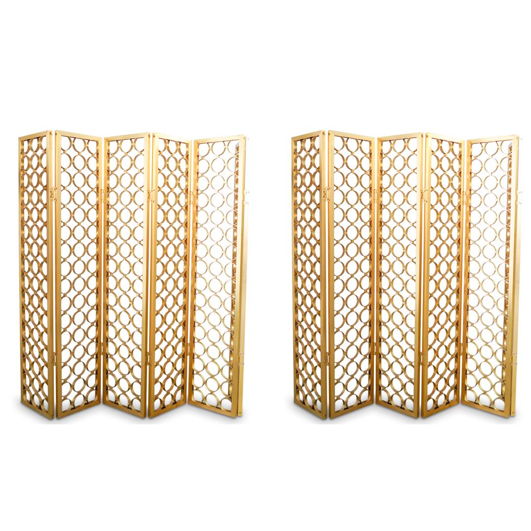 Mid Century Gold Room Dividers (1 of 4)
