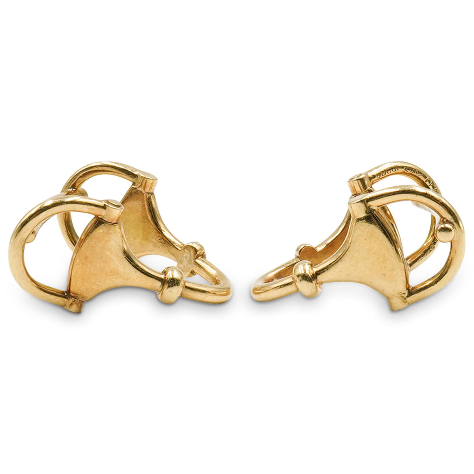 18k Gold Gucci Horsebit Cufflinks (1 of 3)