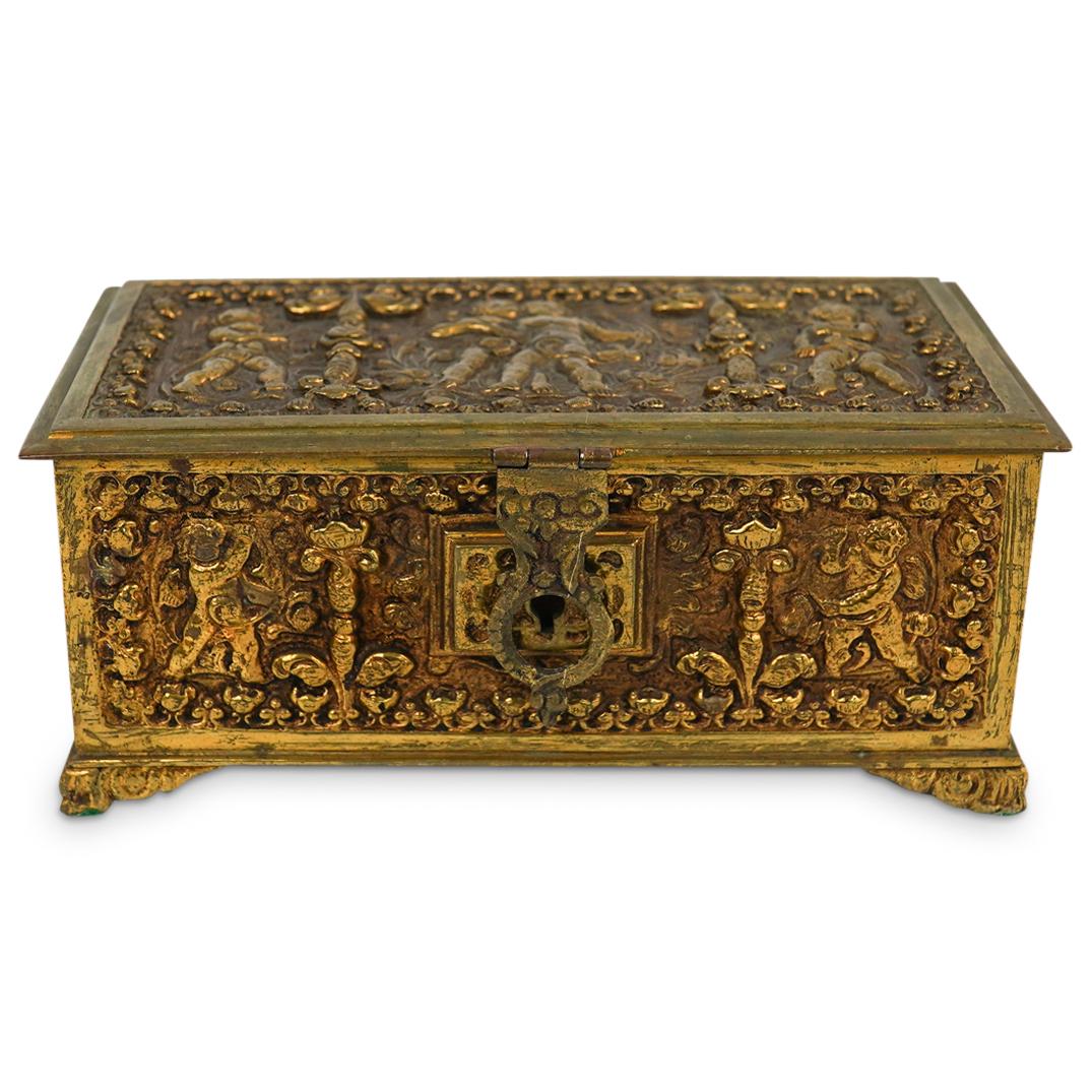 Antique Spanish Bronze Jewelry Box (1 of 6)