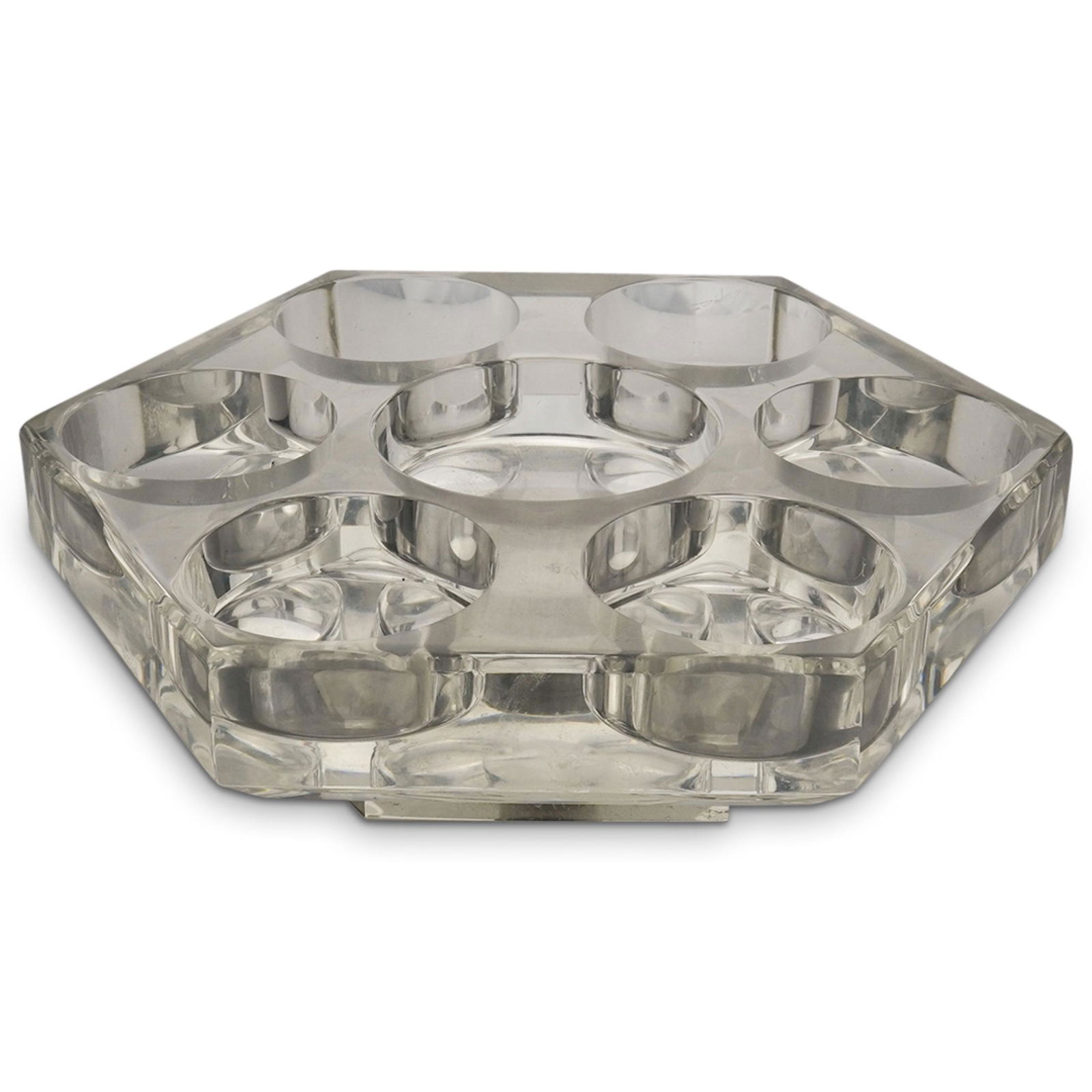 Mid-Century Lucite Lazy Susan Rotating Plate (1 of 4)