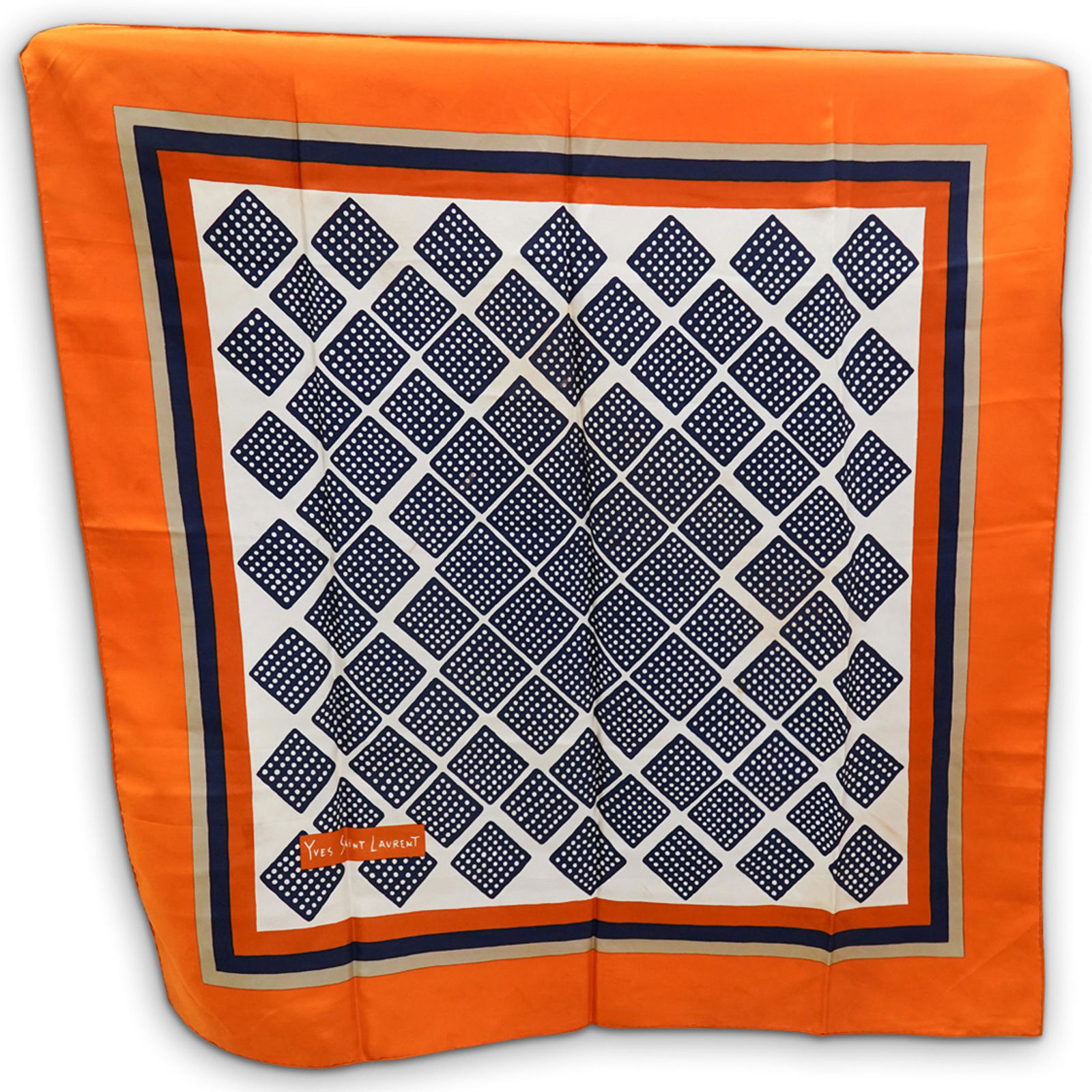 Yves Saint Laurent Women Silk Scarf (1 of 4)