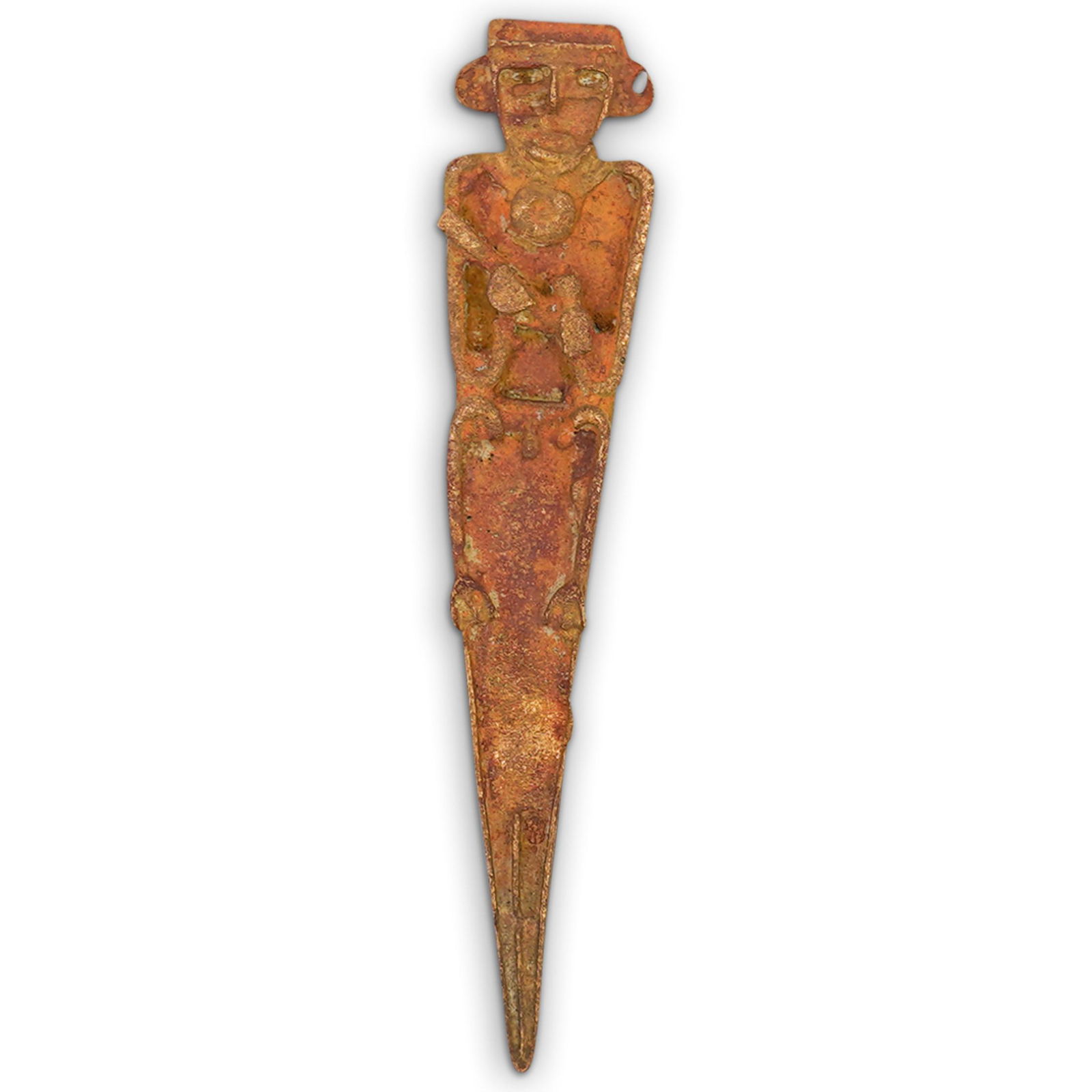 Pre Columbian Copper Muisca Tunjo Figure (1 of 3)