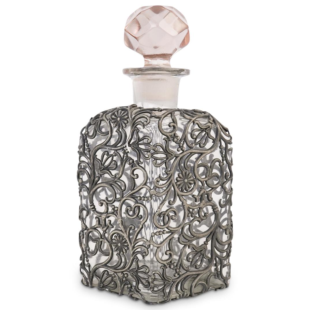 Vintage Pewter Vanity Bottle (1 of 5)