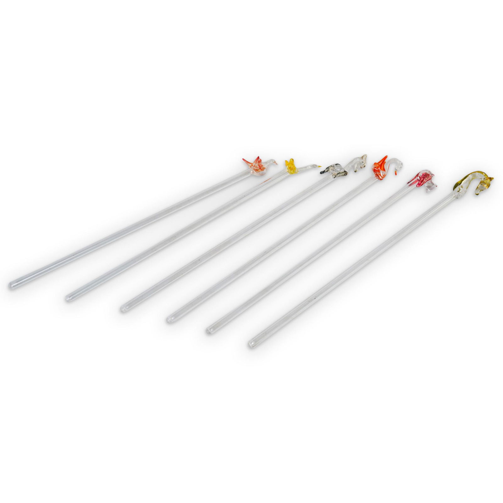 Murano Glass Animal Highball Stirrers (1 of 5)