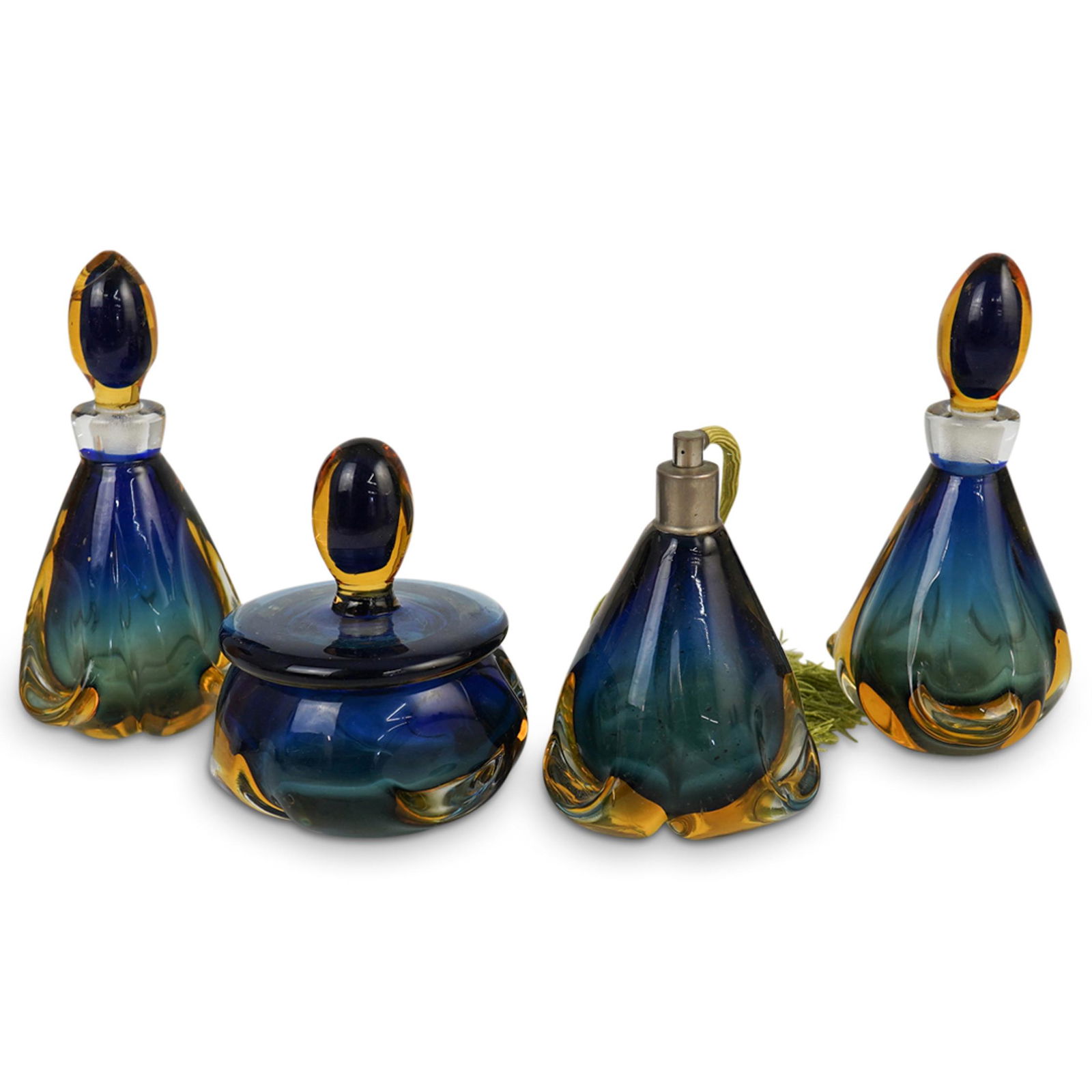 (4 Pc) Murano Glass Vanity Set (1 of 4)