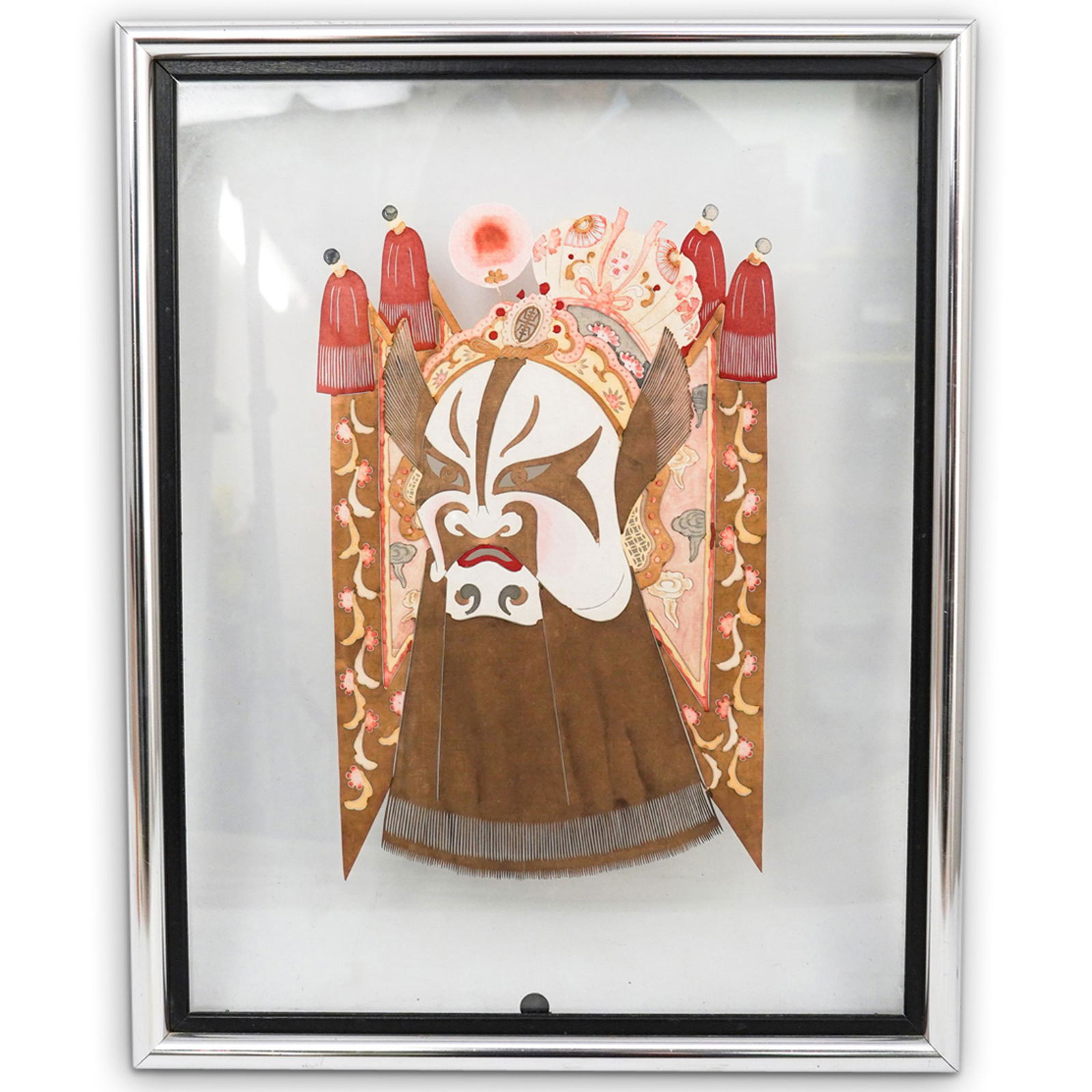 Japanese Kabuki Woodblock Mask (1 of 4)