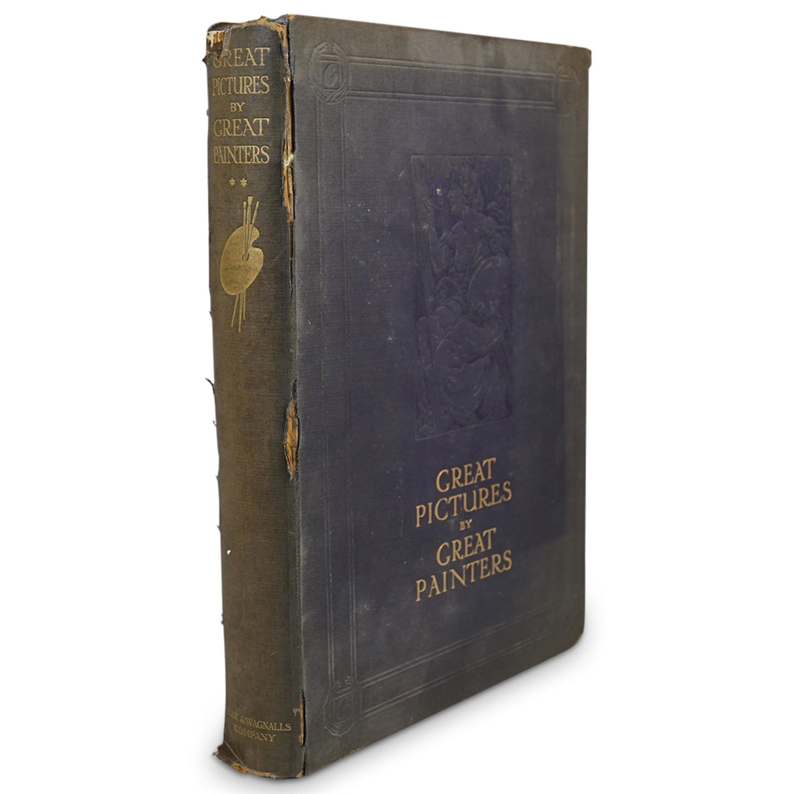 Antique Book "Great Pictures by Great Painters": DESCRIPTION: Antique Book Great Pictures by Great Painters by Funk Wagnalls Company. Selected from the Public Galleries of Great Britain and the Continent. Descriptive notes by Arthur Fish. Funk and W