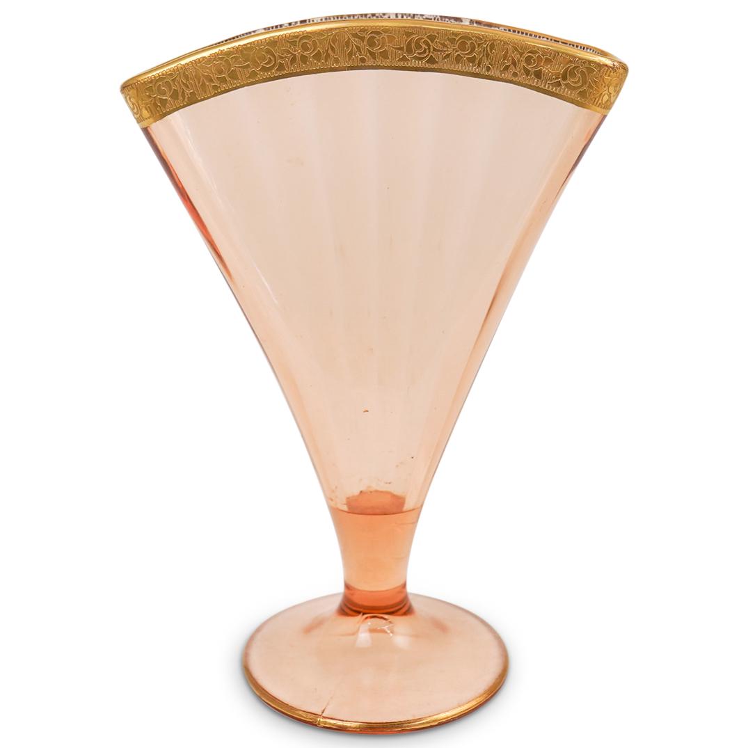 Amber Rose Fan Shaped Vase (1 of 3)