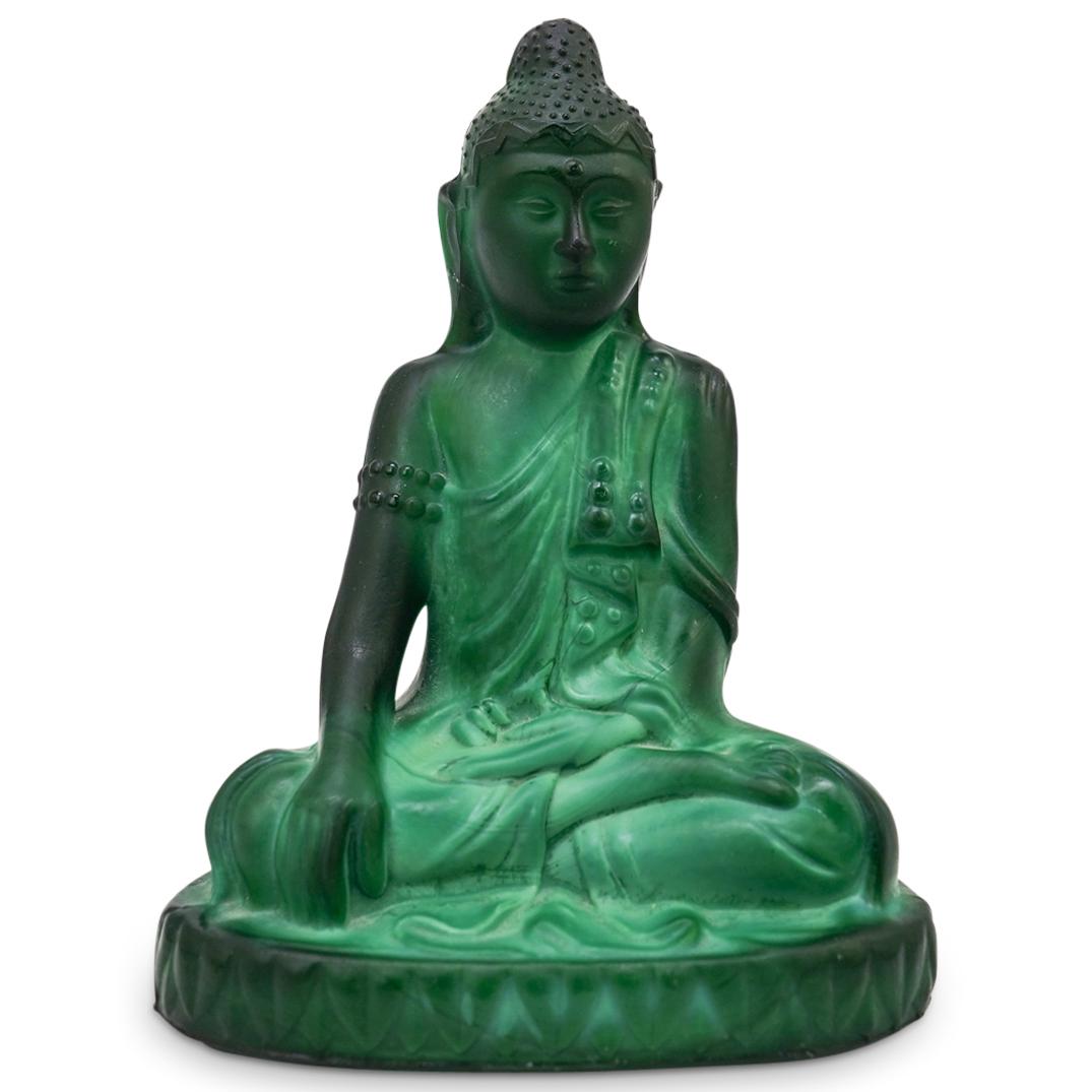 Vintage Malachite Glass Buddha (1 of 5)