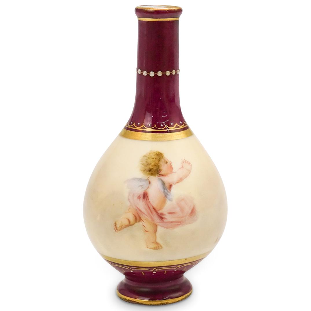 Royal Vienna Miniature Porcelain Vase (1 of 5)