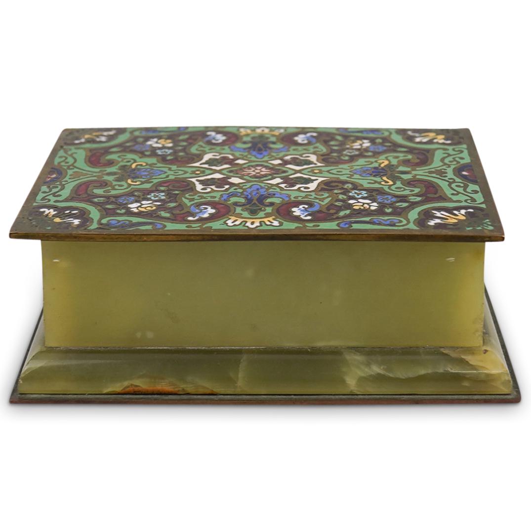 French Champleve and Onyx Box (1 of 4)