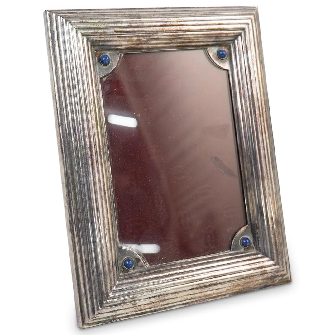 Cartier Silver Plated and Lapis Picture Frame (1 of 5)