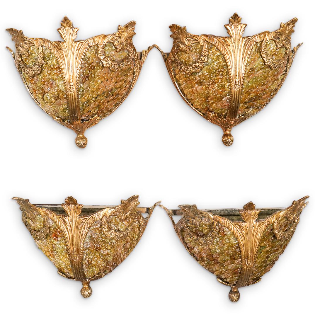 (4 Pc) Murano Sconces (1 of 5)