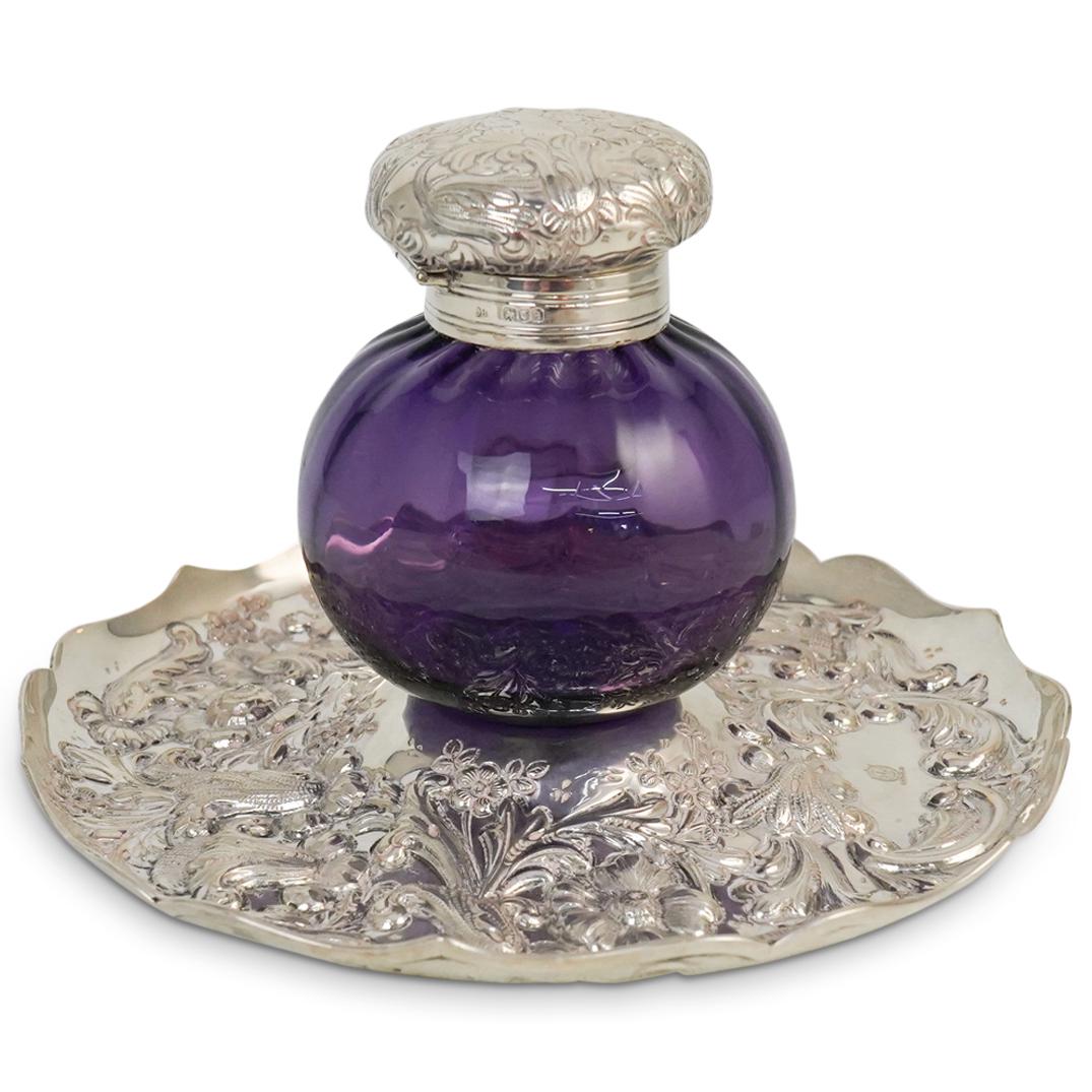 Charles Boynton Sterling Vanity Bottle & Tray (1 of 4)