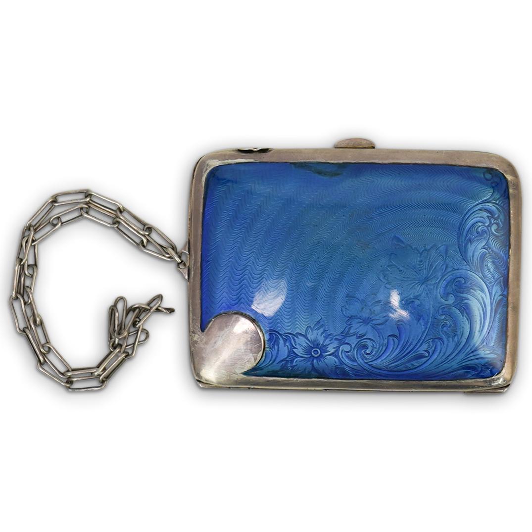 Sterling Silver and Enamel Coin Holder (1 of 4)