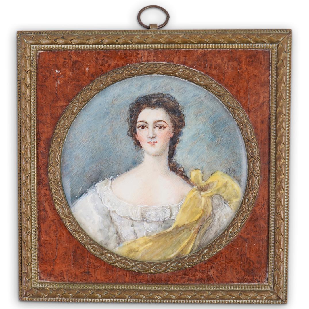 French Miniature Porcelain Plaque (1 of 3)