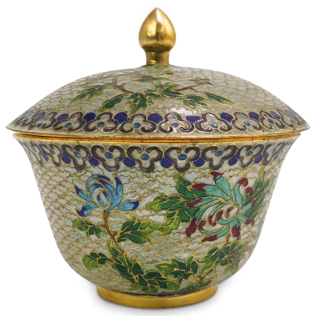 Plique A Jour Enamel Covered Dish (1 of 4)