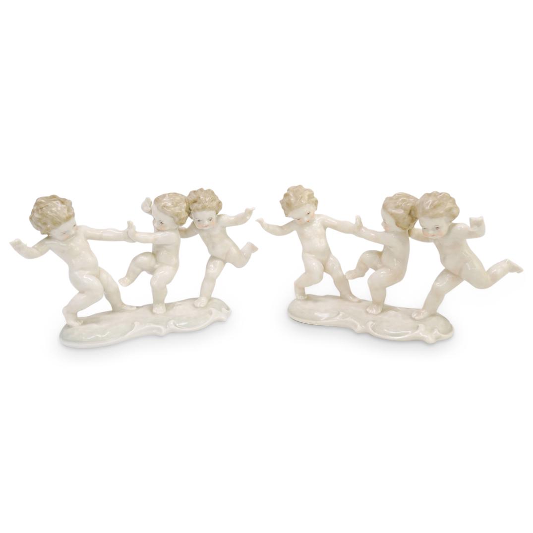 (2 Pc) Hutschenreuther Porcelain Figural Groups (1 of 3)