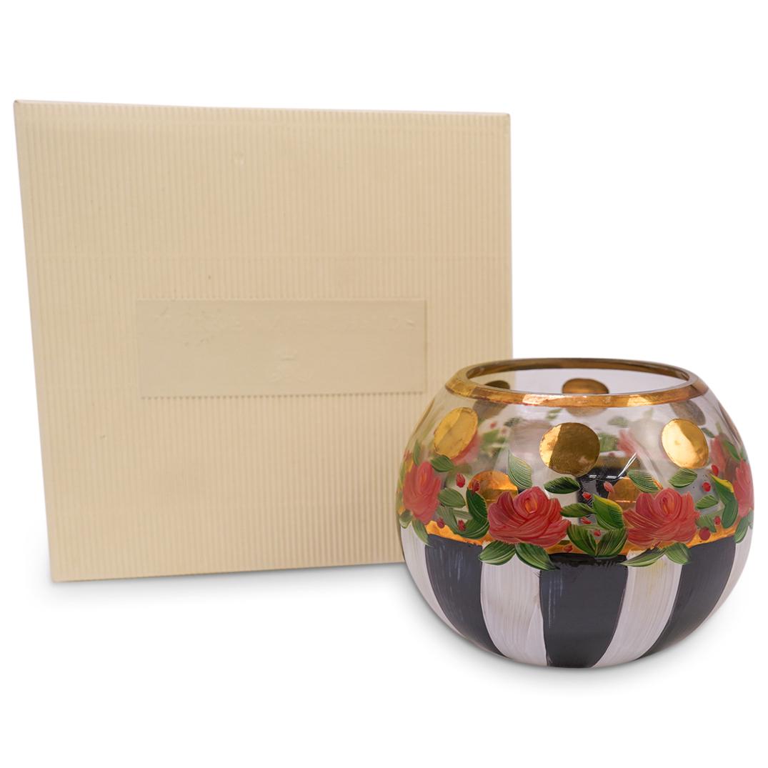 MaCkenzie Childs Heirloom Glass Globe Vase (1 of 5)