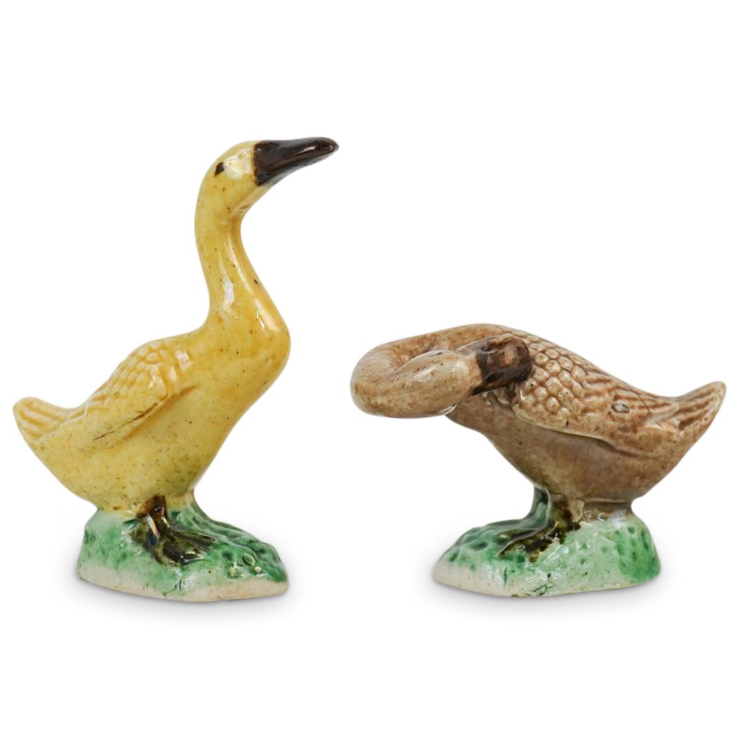 Pair Of Chinese Ceramic Geese (1 of 3)