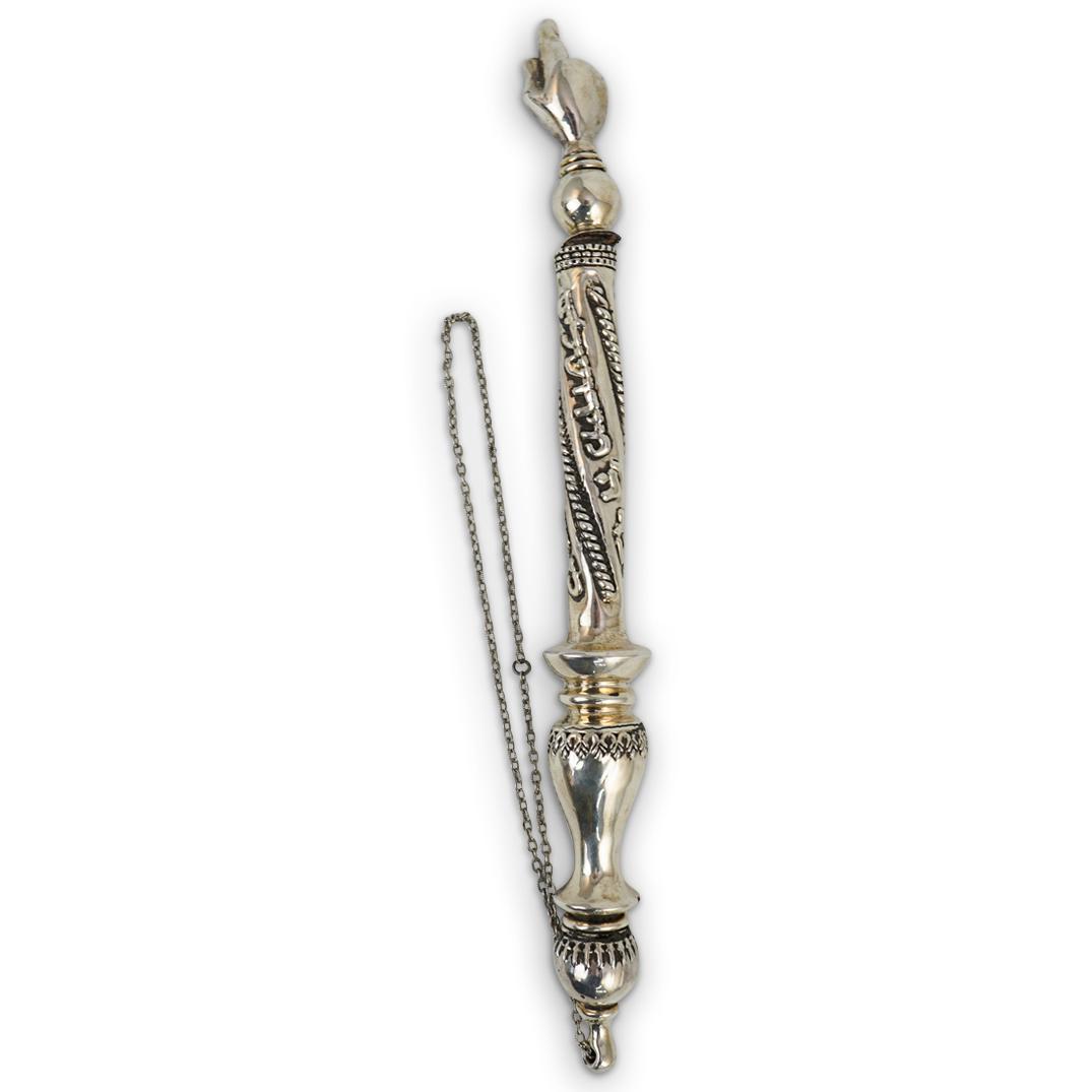 Large Judaica Sterling Yad Torah Pointer (1 of 4)