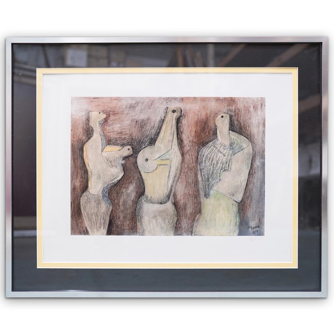 Henry Moore (1898-1986) Signed Lithograph (1 of 4)