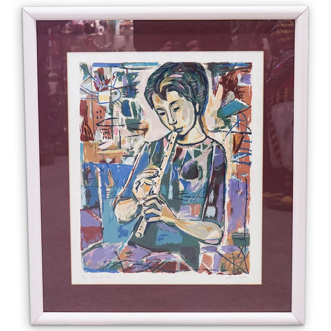 Irving Amen (American 1918-2011) "The Flute" Lithograph (1 of 5)