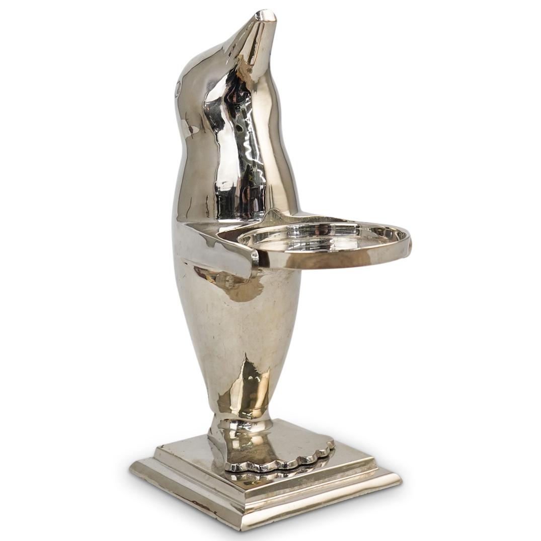 Silver Plated Penguin Candle Holder (1 of 2)