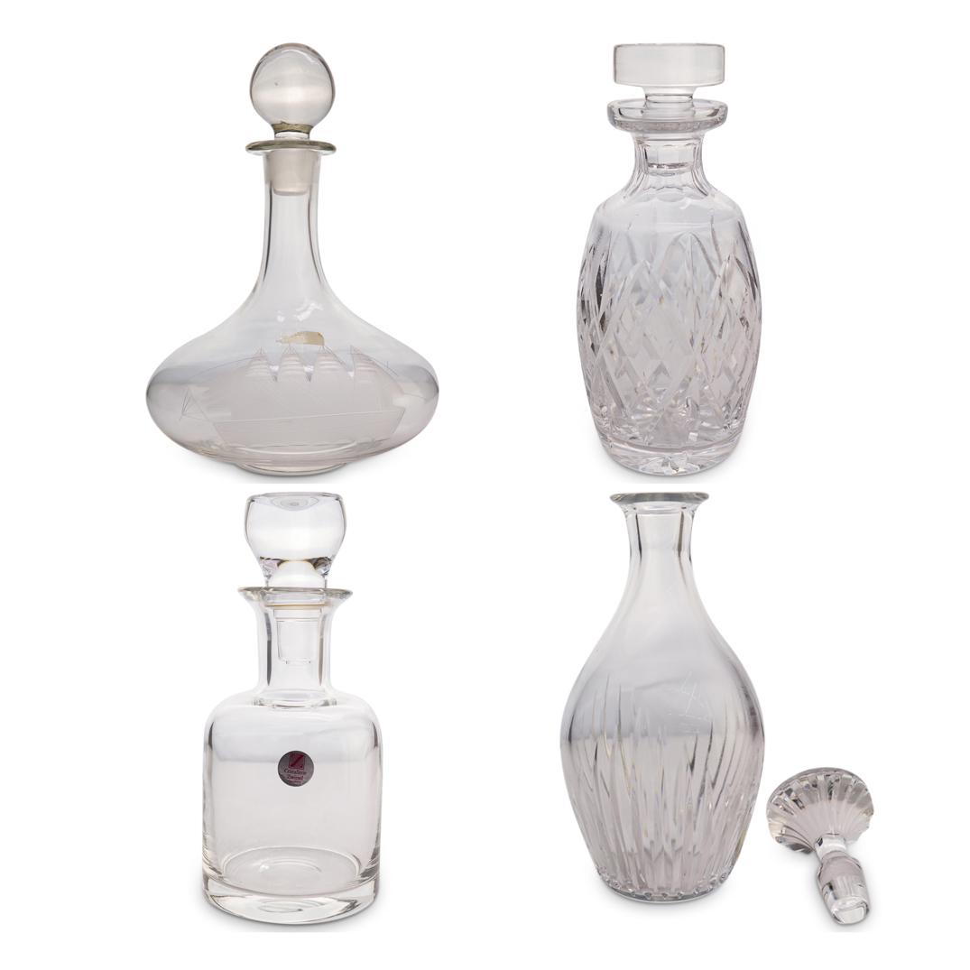 (4 Pc) Crystal Glass Decanter Set (1 of 17)