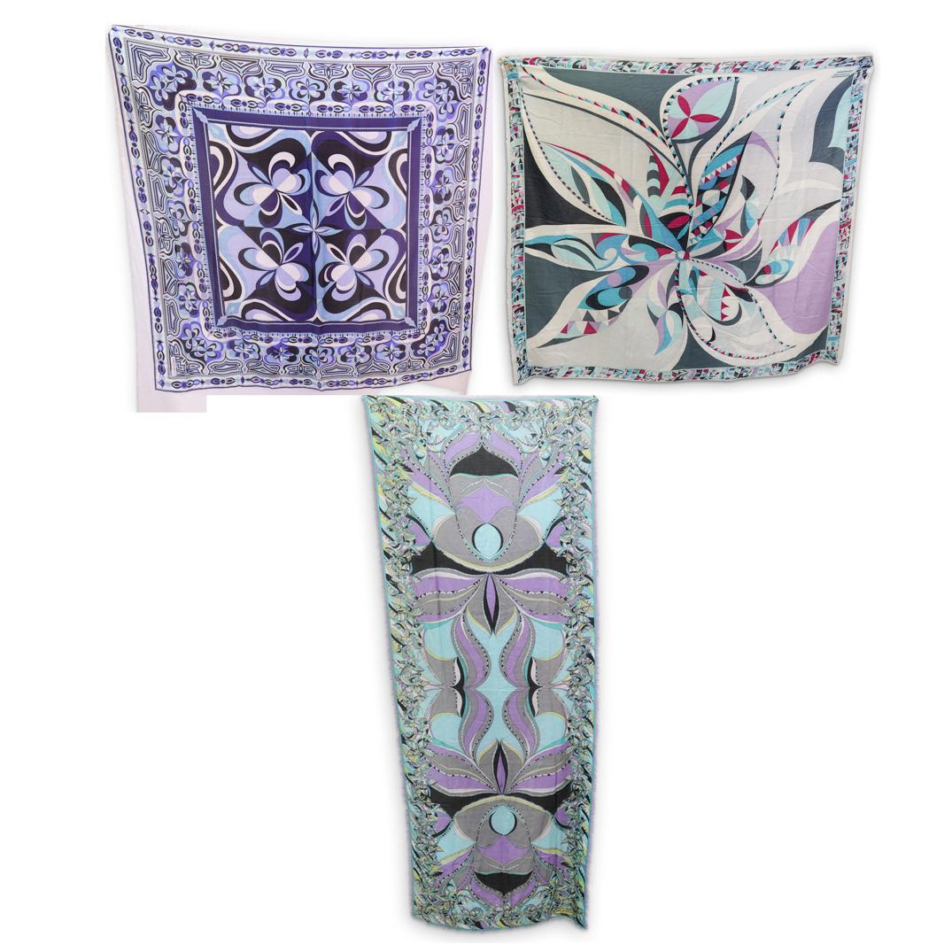(3 Pc) Emilio Pucci Three Scarves Set (1 of 15)