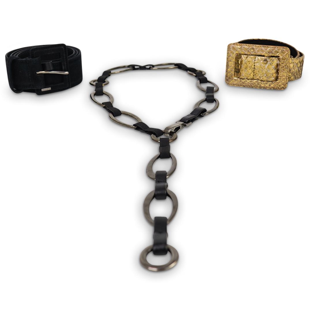 (3 Pc) Designer Women's Belt Grouping (1 of 10)