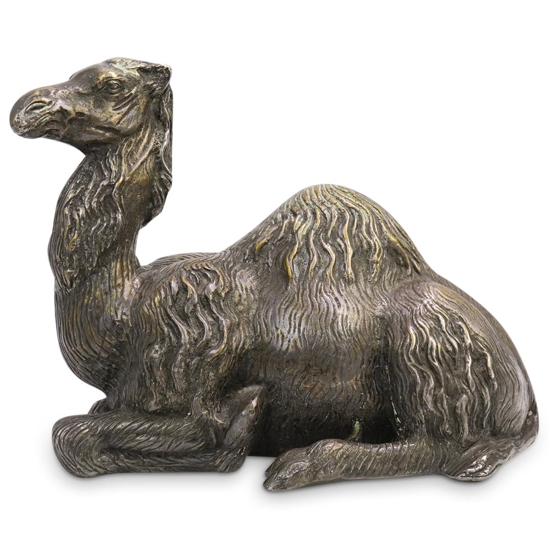 Silver over Bronze Camel Sculpture (1 of 5)
