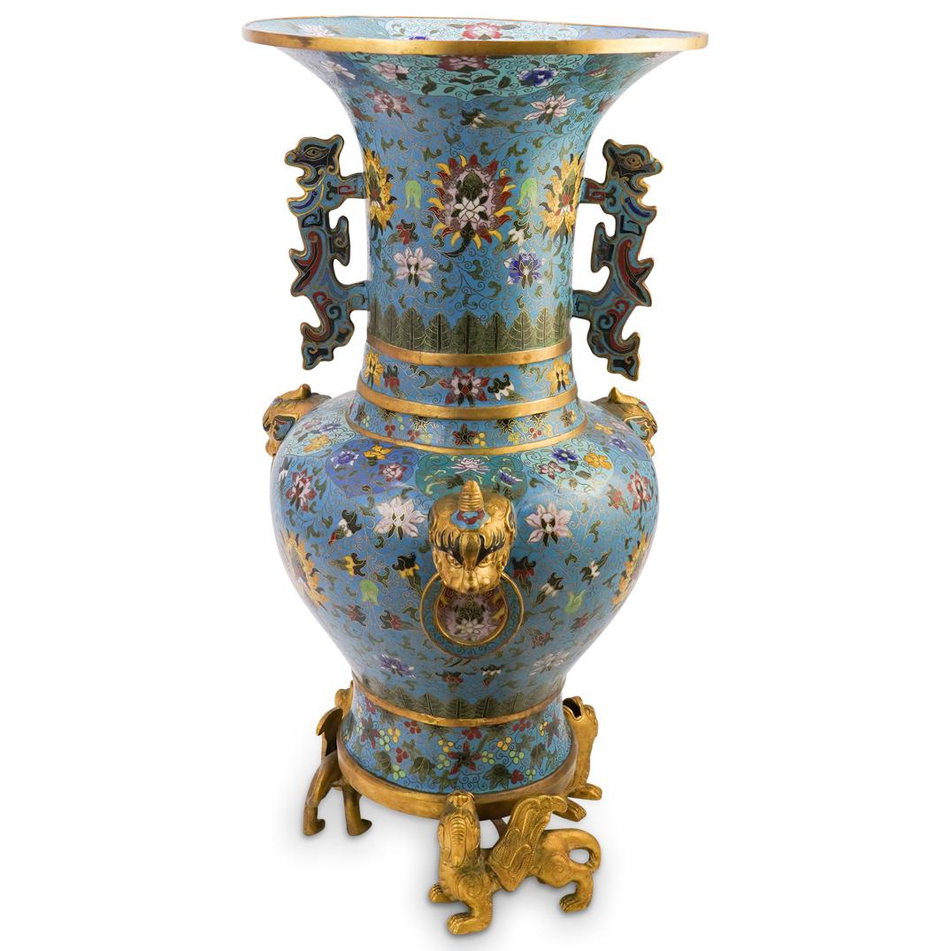 19th Cent. Chinese Cloisonne Vase (1 of 6)