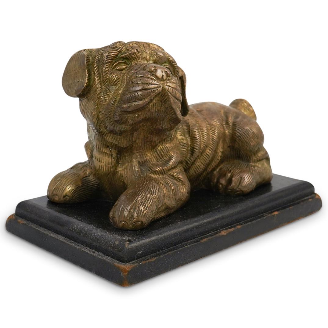 Brass Dog Statue (1 of 4)