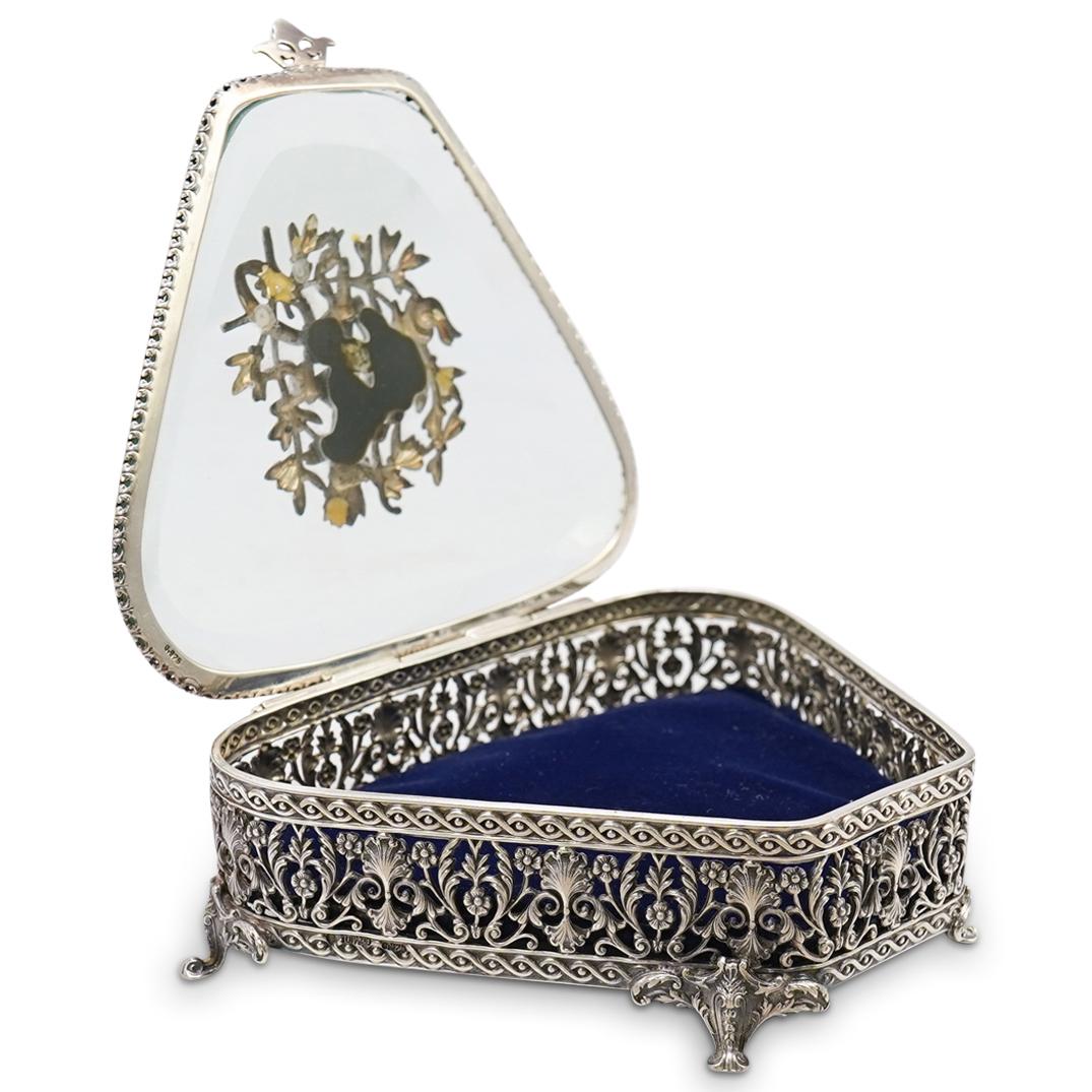 Sterling Silver and Glass Vanity Box (1 of 4)