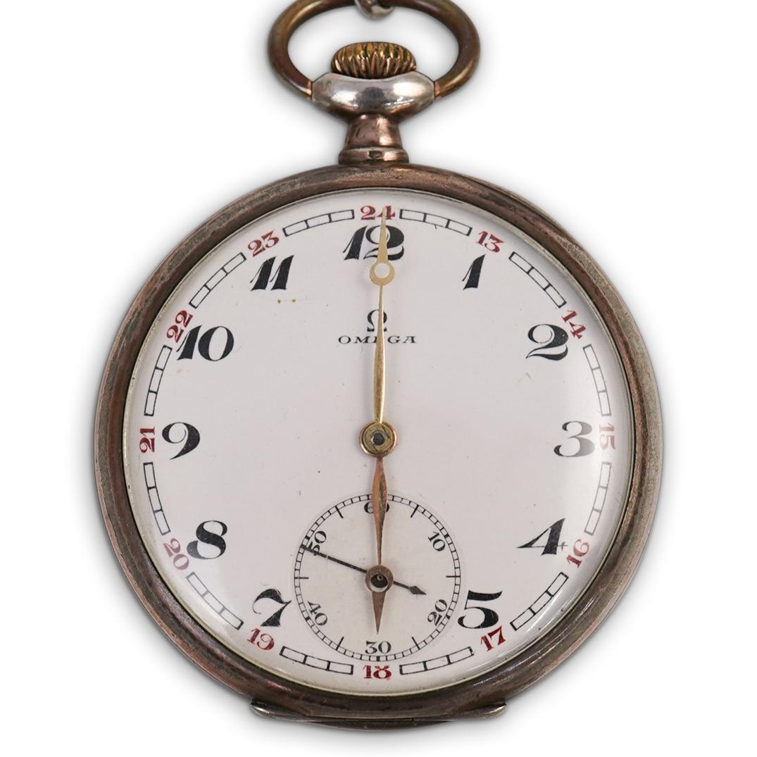 Omega 800 Silver Pocket Watch (1 of 4)